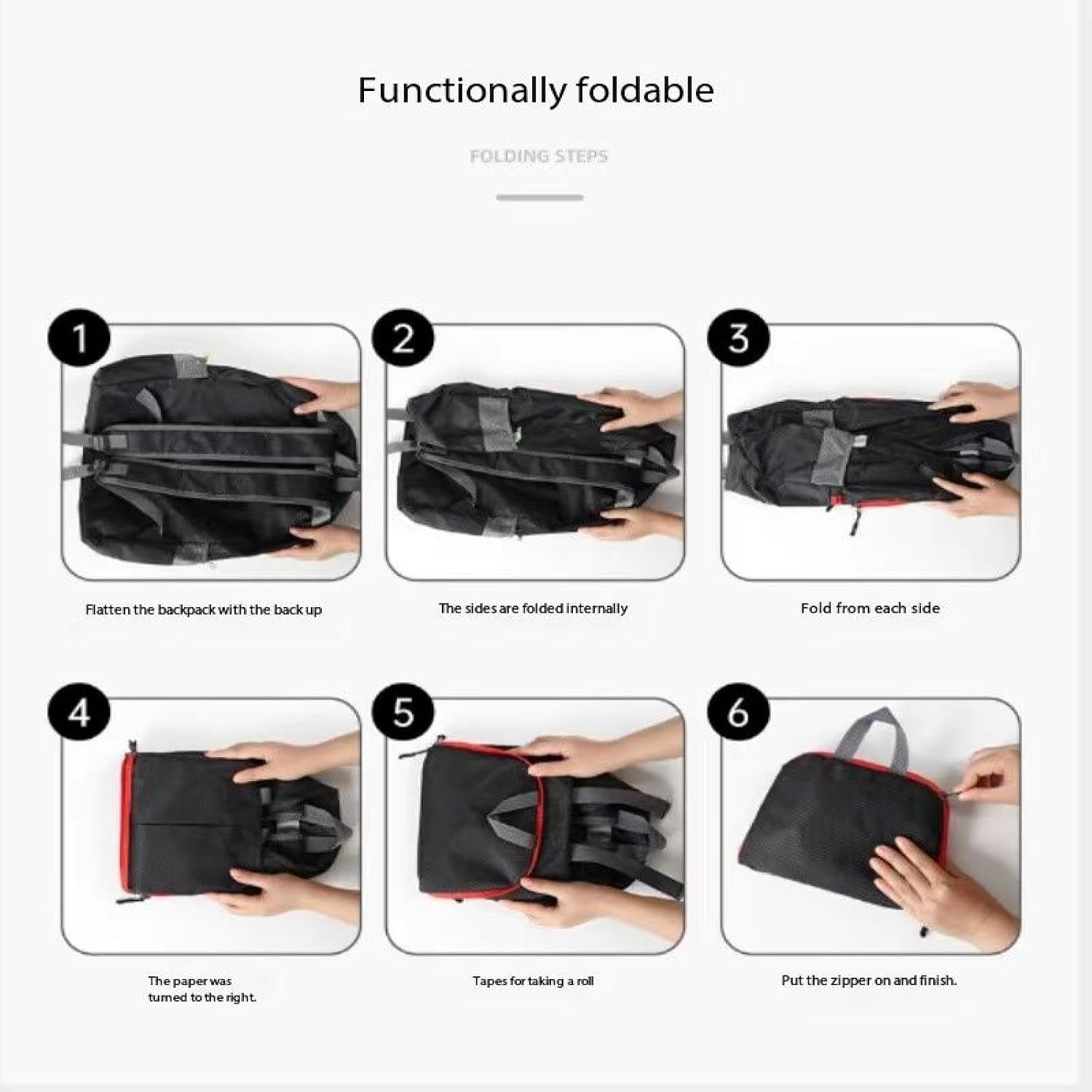 Backpacks, foldable backpacks, large-capacity water-repellent ultra-light travel bags are suitable for outdoor hiking, mountaineering, and camping - Image 2