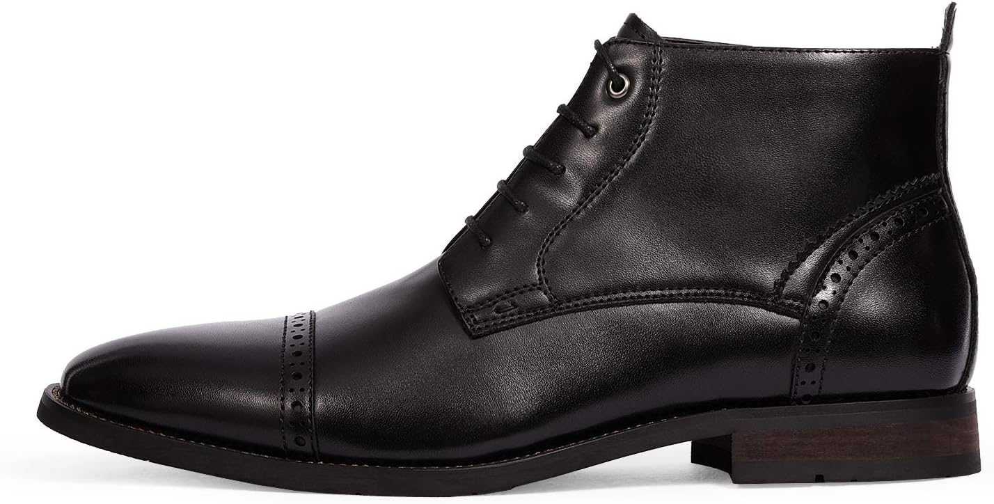 Men's Dress Ankle Boots Cap Toe Oxford Boot - Image 2